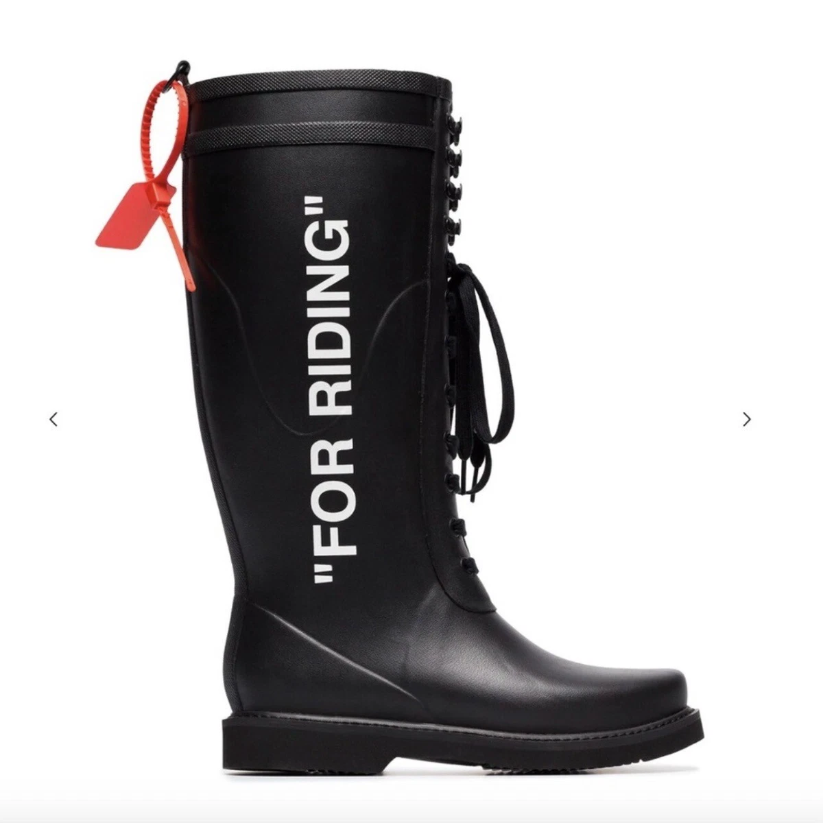 Off white for riding wellington best sale boots