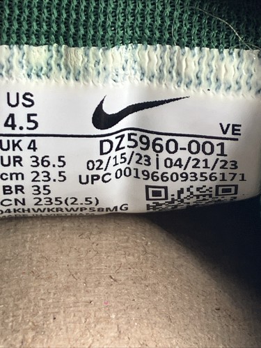 Nike Zoom Pegasus 40 NFL New York Jets Running Shoes DZ5960-001 Size 4.5 - Picture 11 of 15