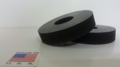 Espaciador de goma antivibración 1/2 THK X 2-3/4" OD X1/2 ID HECHO EN EE. UU. Paquete de 12 - Imagen 1 de 4