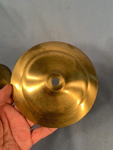 Vintage 5&3/4in Brass Heat Cap for Electric Table Lamp Shade - Picture 2 of 3