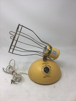 GE General Electric Model RSK6 Sun Lamp Kit 110 Volt Vintage Yellow 1987