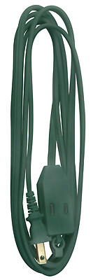 12-Ft. 16/2 SPT-2 Green Vinyl Cube Tap Extension Cord - Picture 1 of 1