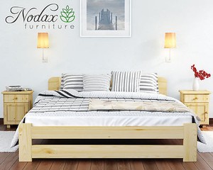 Nodax Pine Super King Size Bedframe 6ft Option With Under Bed