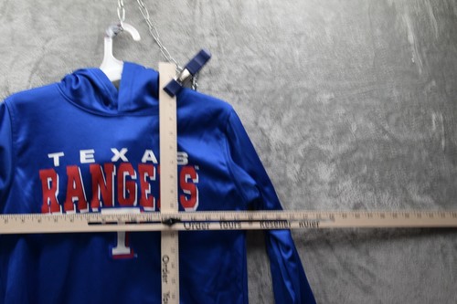 MLB Texas Rangers Boys' Poly Hooded Sweatshirt, Size L, New - Picture 3 of 9