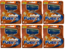 Gillette Fusion Refill Razor Blade Cartridges, 8 Ct. (Pack of 3)