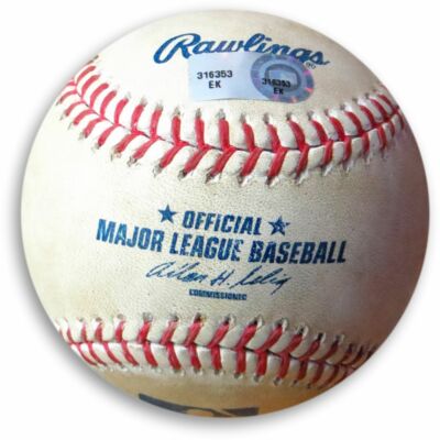 Juan Uribe Game Used Baseball Dodgers 6/10/13 Hit Double Miley (AZ)  EK316353