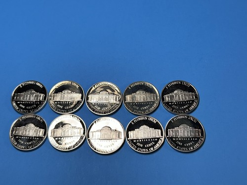 1990-1999 S Jefferson Nickel Run Gem DCAM Proof Coin Set - Picture 2 of 12