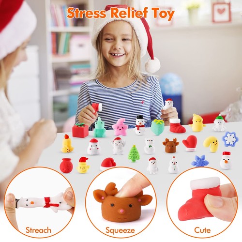 EFISDAY Mochi Advent Calendar 2022 Christmas Countdown Calendar Squishy Toys - Picture 5 of 7