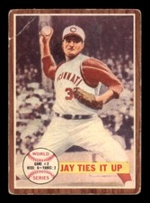 1962 Topps Baseball #233 World Series Game #2 (Jay Ties It Up) PR *e2