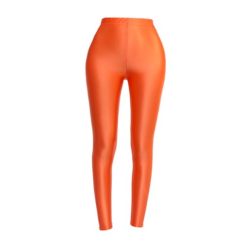 Leggings donna glitter lucido raso lucido opaco wetlook lucido yoga jeggings - Foto 16 di 46