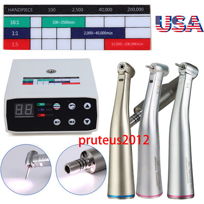 #ad Dental Brushless LED Electric Micro Motor 1:5 1:1 Increasing Handpiece UPS $189.00