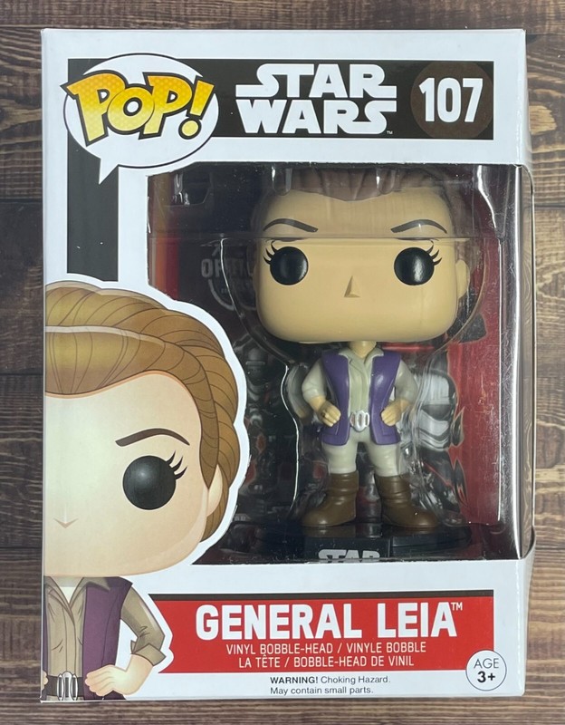 Funko POP! - Star Wars: The Force Awakens - General Leia #107 - NIB w/ Case