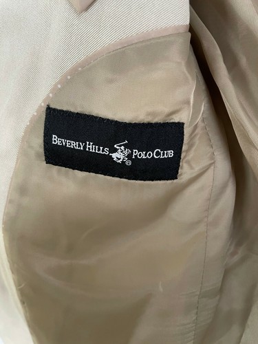 Giacca blazer sportivo blazer blazer blazer uomo Beverly Hills Polo Club taglia 36R marrone nuovo con etichette - Foto 7 di 7