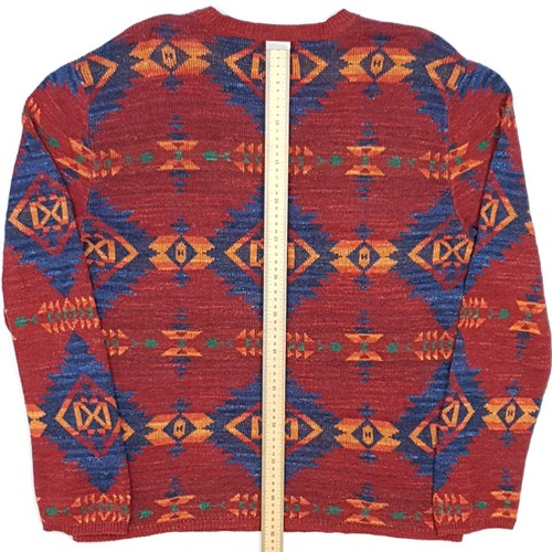 Denim & Supply Navajo Henley Grande Tejido Azteca Nativo Suroeste Ralph Lauren - Imagen 18 de 20