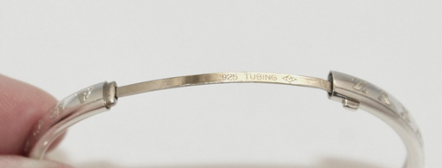 Vintage Nordstrom .925 Sterling Silver Child Infant Alphabet Bracelet New in Box - Picture 8 of 10
