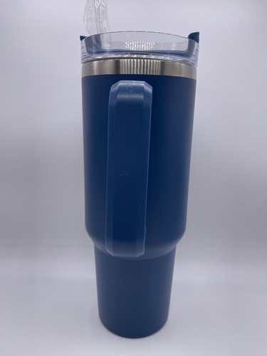 Navy Blue 40 oz Stainless Steel Tumbler – Hot & Cold Insulated – New - Picture 3 of 9