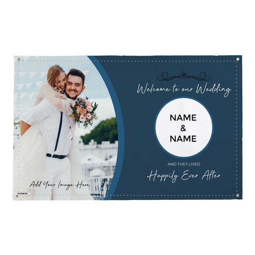 Custom Photo Banner Wedding Party Banner Welcome To Our Wedding - Picture 4 of 12