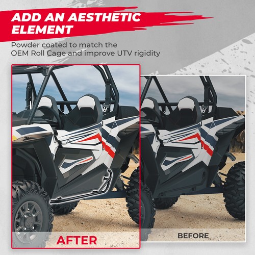 Side Nerf Bars Rock Sliders for 14-23 Polaris RZR XP 1000 900 Trail 900 S Turbo - Picture 4 of 13