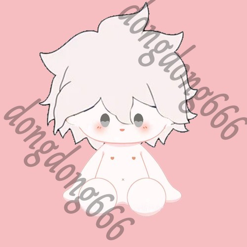 Danganronpa Nagito Komaeda Toy Plaything Doll Maumet Sitting Position Puppet - Picture 3 of 3