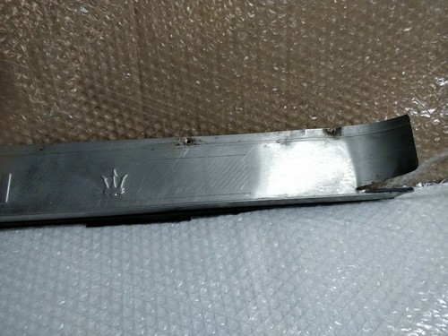 MASERATI BITURBO CUPÉ CUBIERTA DE UMBRAL AJUSTE DERECHO O/S PLACA DE PATADA DE ACERO INOXIDABLE - Imagen 3 de 5