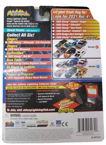 Johnny Lightning 2022 Street Freaks 24 Ore di Limoni 1998 Honda Civic CHASE ๐ฆ - Foto 9 di 9
