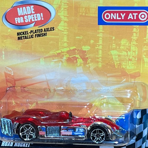 Vintage 2008 Hot Wheels Road Rocket Red & Chrome Race Aces Target Exclusive - Picture 3 of 4