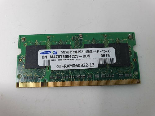 Samsung DDR2 RAM PC2-4200S 512MB M470T6554CZ3-CD5 Laptop Memory Fully Working - Picture 1 of 6
