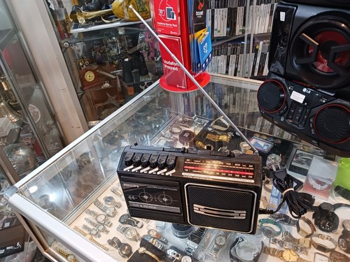 VINTAGE PHILIPS 2 BAND RADIO CASSETTE RECORDER D7160 / FAULTY CASSETTE DECK - Picture 13 of 21