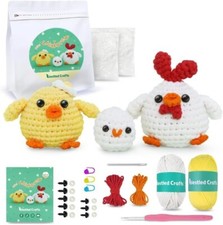 Beginners Crochet Kit, Amigurumi Crochet Animal Kit, Easy Learn to Crochet wi...