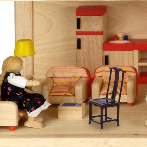 2 Pcs Bausatz Miniaturen Mini-Stuhlmodell Modellbauprojekt Zubehör - Bild 6 von 12