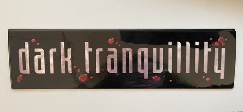 Pegatina de parachoques Dark Tranquillity hecha con daños promoción 7,5x2 de colección 2002 Death Metal - Imagen 2 de 2