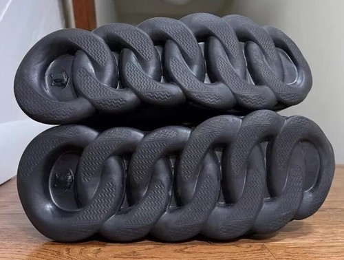 Triple Black High Top Versace Chain Reaction Sneakers - Picture 11 of 11