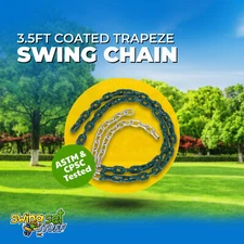 SWING SET STUFF 3 1/2 FT COATED TRAPEZE CHAIN GREEN (PAIR) accessories park 0053