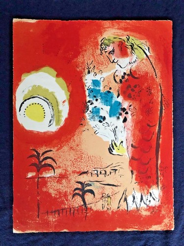 Litografía original de Marc Chagall, La Baie des Anges (La Bahía de los Ángeles) - Imagen 4 de 9