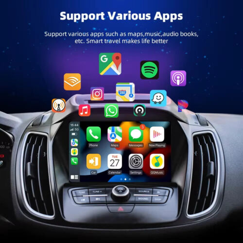 NEW 2024 EKIY Mini Carplay/Android Auto Wireless PLUG AND PLAY Wired to Wireless - Picture 3 of 7