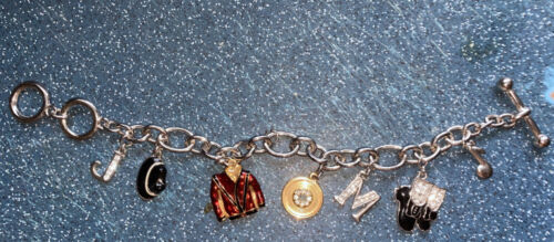 Michael Jackson Memorabilia Charm Bracelet Limited Edition - Zdjęcie 1 z 1