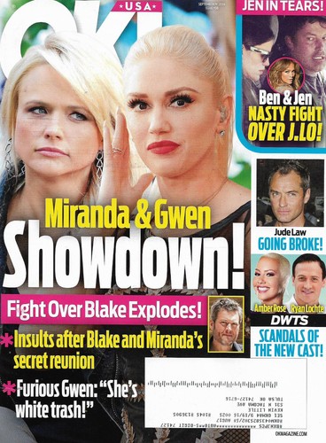 OK! Magazine September 19 2016 Miranda Lambert Gwen Stefani Jude Law Emily Blunt - Picture 1 of 5