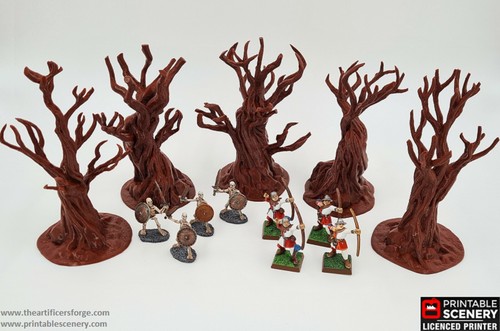 Gaming Gelände - Dead Trees - 5er Set - War Hammer DnD Pathfinder LOTR - Bild 2 von 7