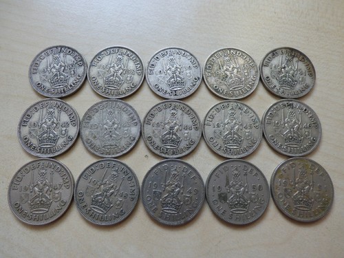 Pre Decimal George VI Shilling English Scottish Coins Choose your date 1937-1951 - Picture 23 of 23