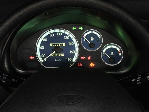 For Daewoo Matiz Polished Aluminum Dial Gauge Trim Cluster Rings 3pcs - Picture 7 of 8