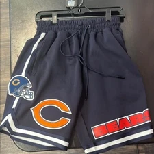 Licensed Men's Small Chicago Bears Navy Blue Shorts