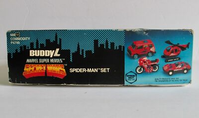 1984 スパイダーマン バイク 1984 Buddy L Secret Wars Spider-man Spider Bike 105p for