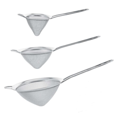 3PCS Kitchen Strainer Fine Twill Mesh Strainers Stainless Steel Conical Colander - Picture 8 of 8