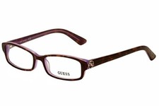 Guess GU2526 Eyeglass Frames - Dark Havana Frame, 52 mm