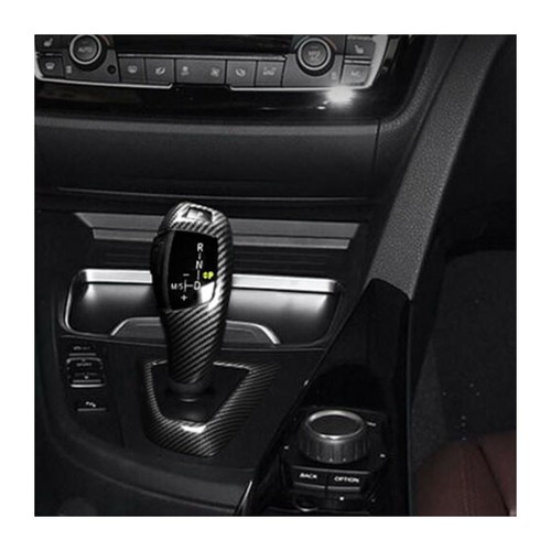 Carbon Fiber Gear Shift Knob Surround Cover Decor Trim For BMW 7 Series F01 F02 - Picture 8 of 10
