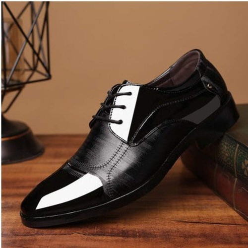 Men's Pointed Toe Dress Shoes Breathable Business Formal Wear Shoes Wear Resista - Picture 27 of 28