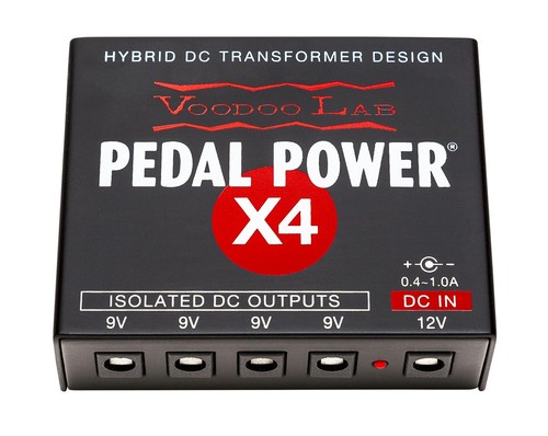 Voodoo Lab Pedal Power X4 Compact Isolated DC Pedalboard Power Supply 9v 12v - Picture 5 of 5