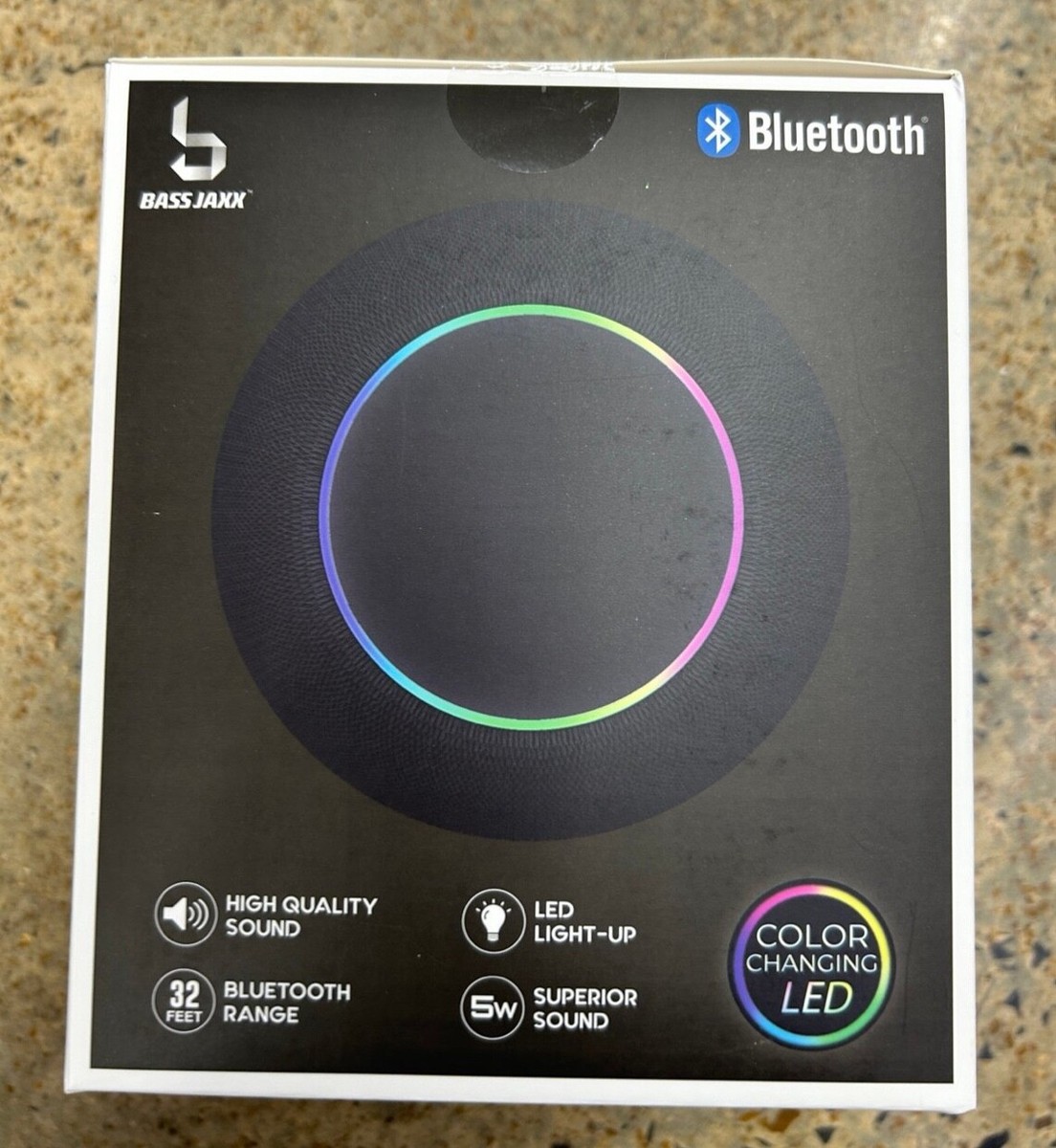 Bass Jaxx Radiant Bluetooth Speaker LED SP-0226-Black | eBay