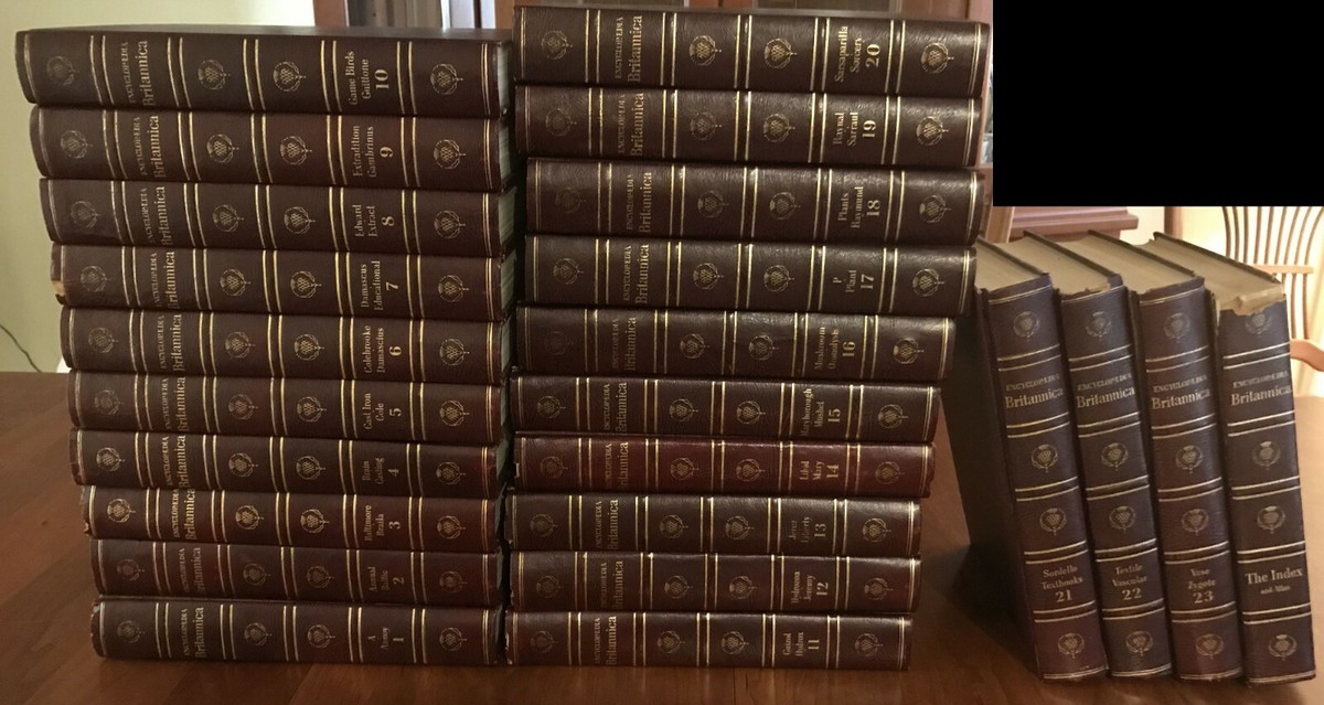 1962 Encyclopedia Britannica, 23 volumes plus index | eBay