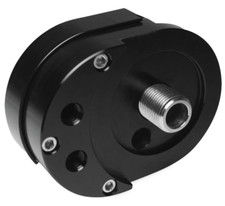 Adaptor Oil Cooler Filter Mount Assembly Black For Harley-Davidson Twin Cam